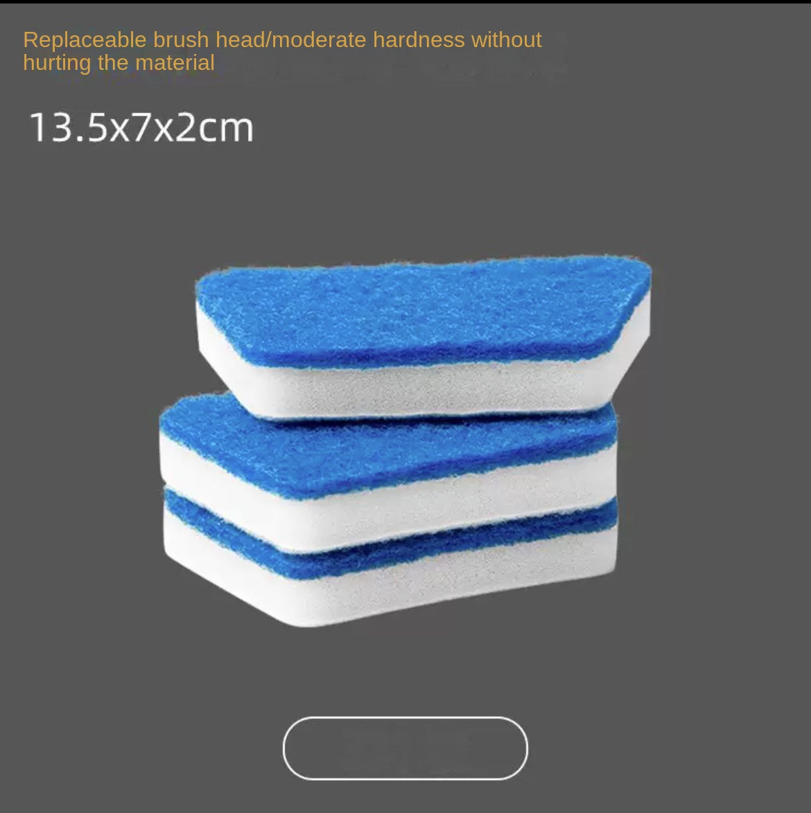 Detachable long-handle sponge cleaning scrub brush