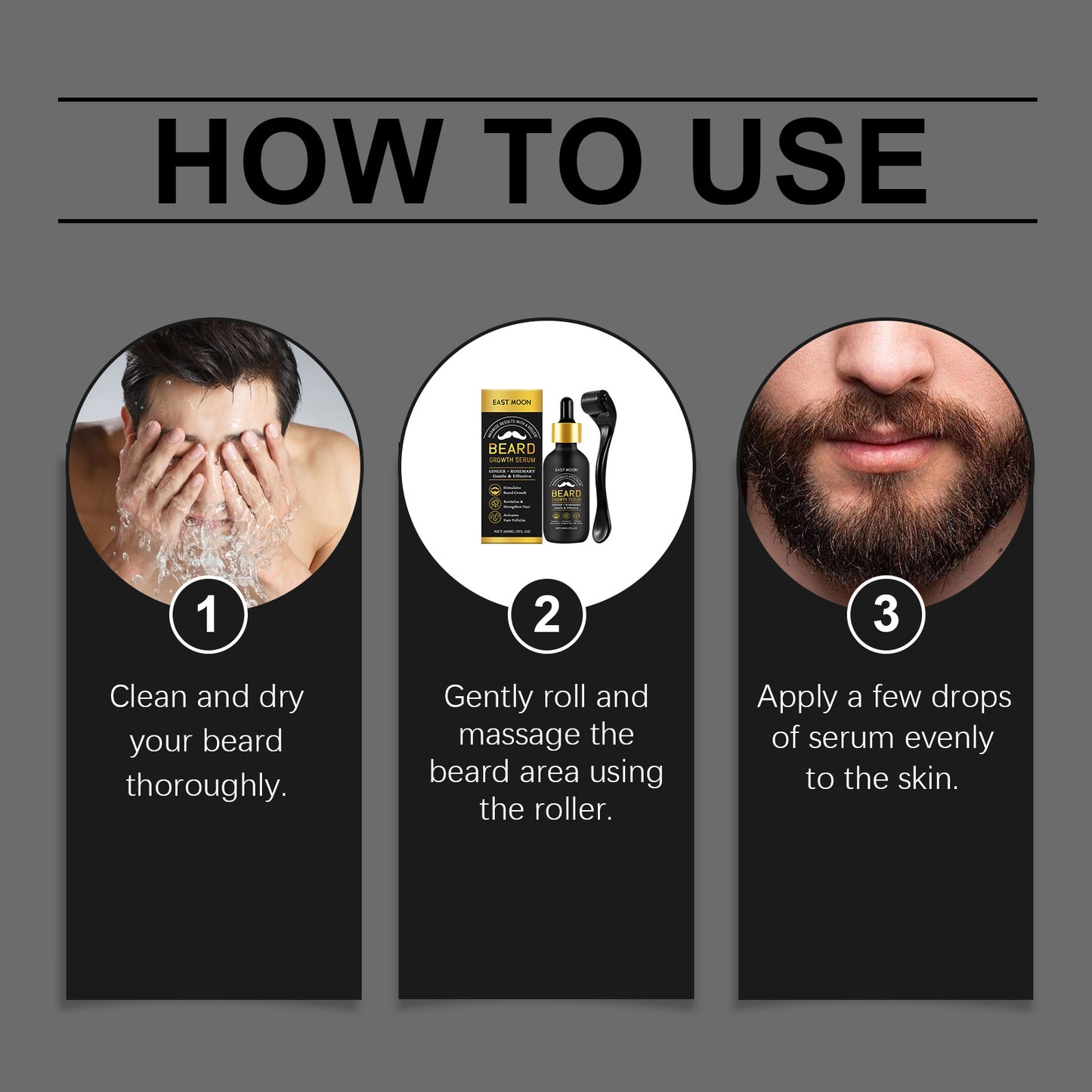 East Moon Men's Beard Care Oil