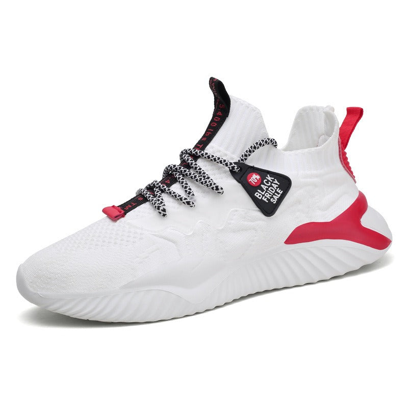 Summer Men's Shoes New Breathable Coconut Shoes Versatile Sports Dad Shoes Flying Weave Fashion Shoes Casual Mesh Running Shoes
