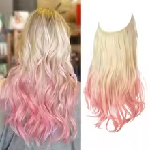 One-piece women's hair extension piece with abundant hair