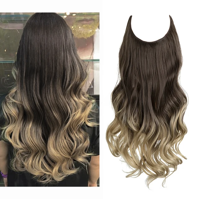 One-piece women's hair extension piece with abundant hair