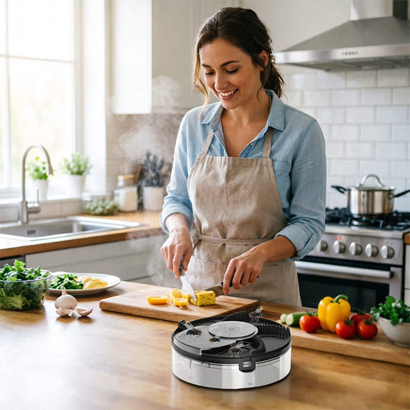 B^^^2025 Automatic Fly Trap for Home Kitchen - Removable Insect Pest Catcher