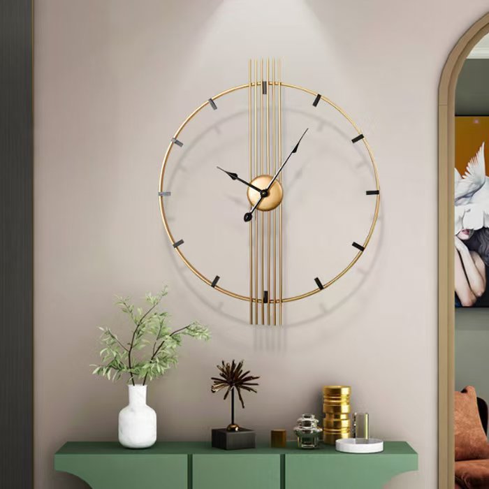 Retro Decorative Wall Clock Iron Art Creative Unique Clock