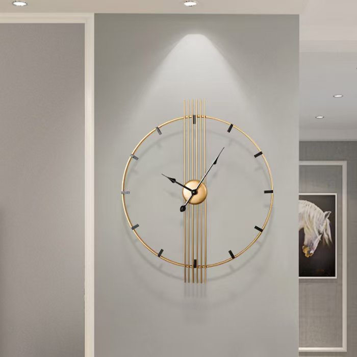 Retro Decorative Wall Clock Iron Art Creative Unique Clock