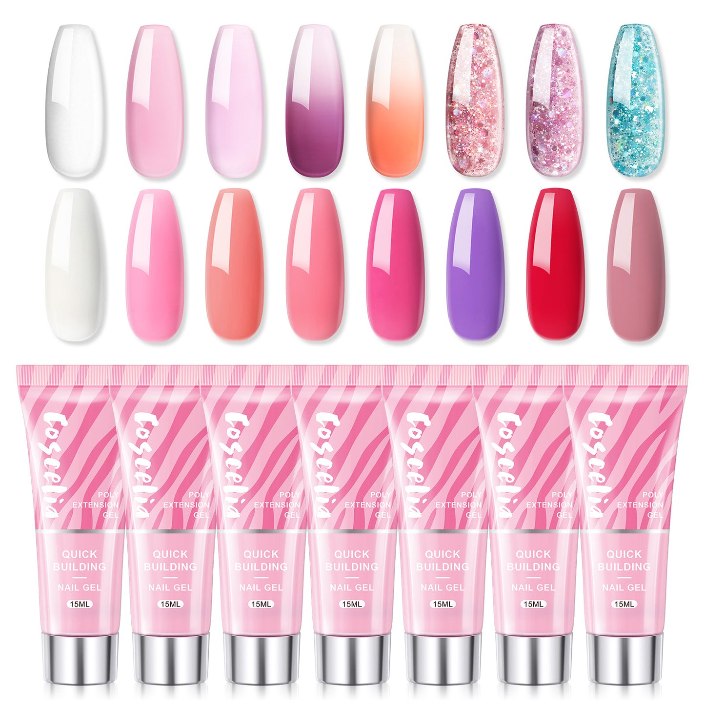 New Painless Crystal Extension Glue Temperature Change Burst Flash Nail Glue Beginner Manicure Paper-Free Extension Glue