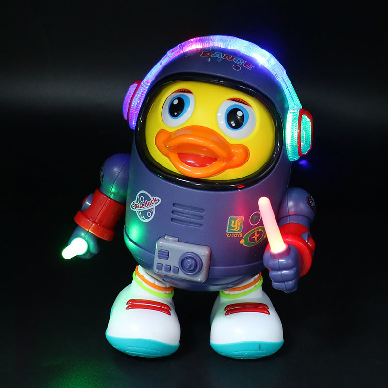Electric Dancing Space Duck with Music and Lights Kids' Educational Toy for Babies and Children