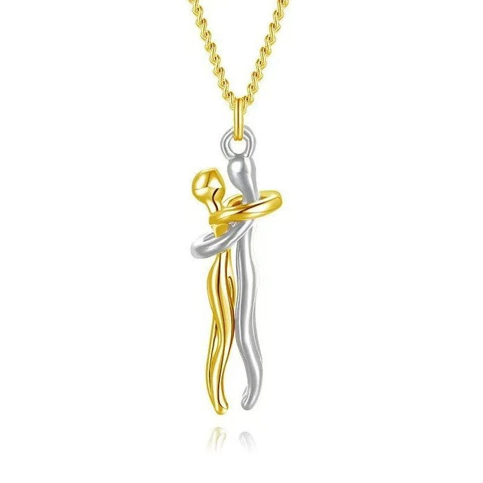 Necklace Embrace Pendant Necklace Mother-Daughter Embrace Clavicle Chain
