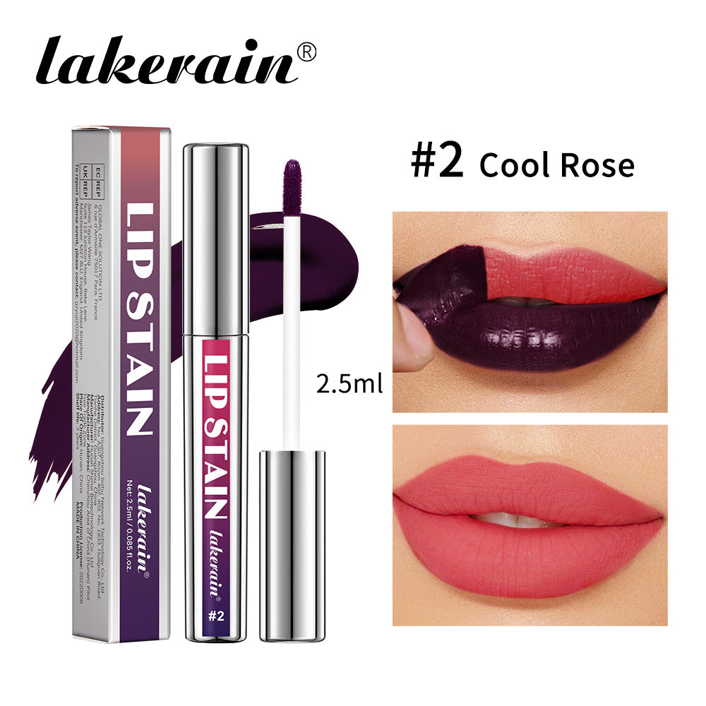Lakerain Silver Tube Peel-Off Lip Gloss, Non-Transfer, Long-Lasting Matte Lipstick