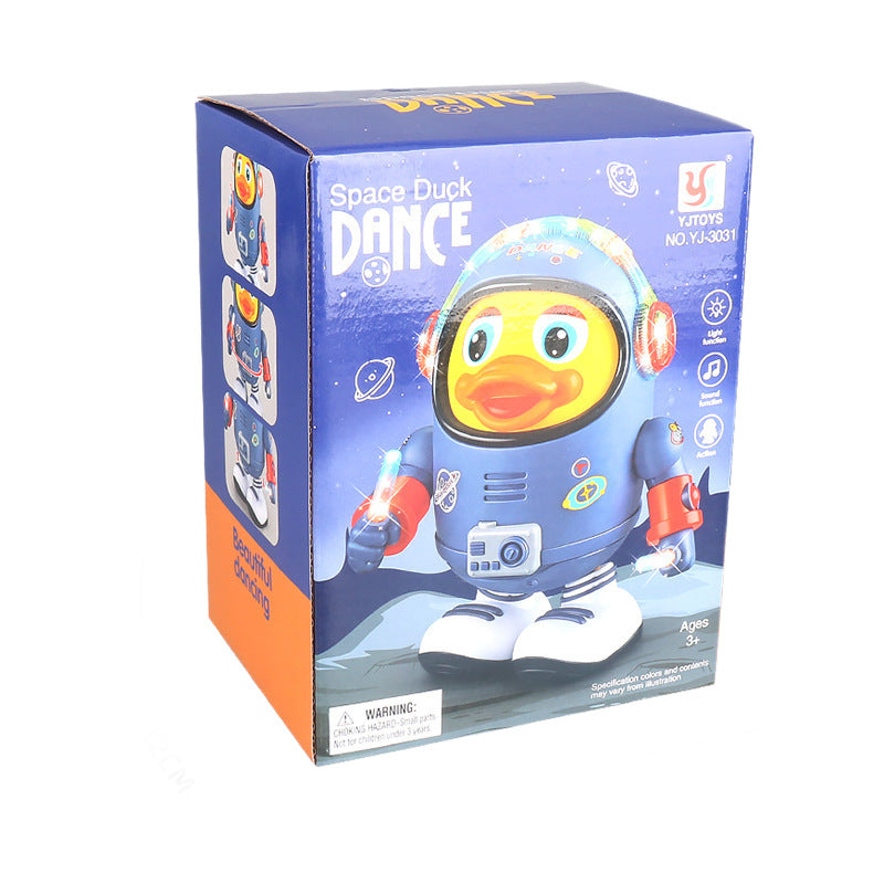 Electric Dancing Space Duck with Music and Lights Kids' Educational Toy for Babies and Children