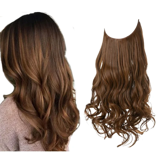 One-piece women's hair extension piece with abundant hair