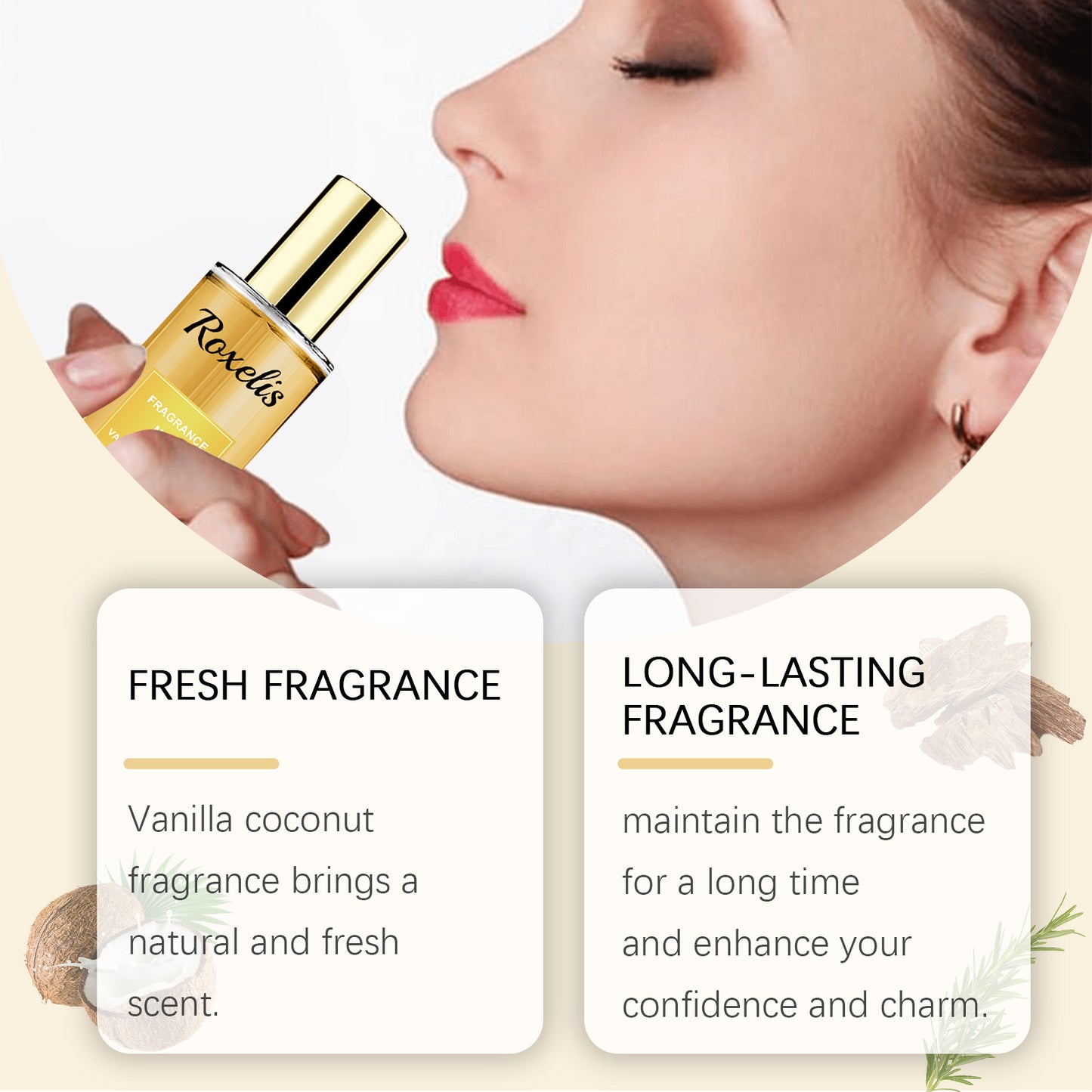 Vanilla Coconut Long Lasting Fragrance Refreshing Body Spray