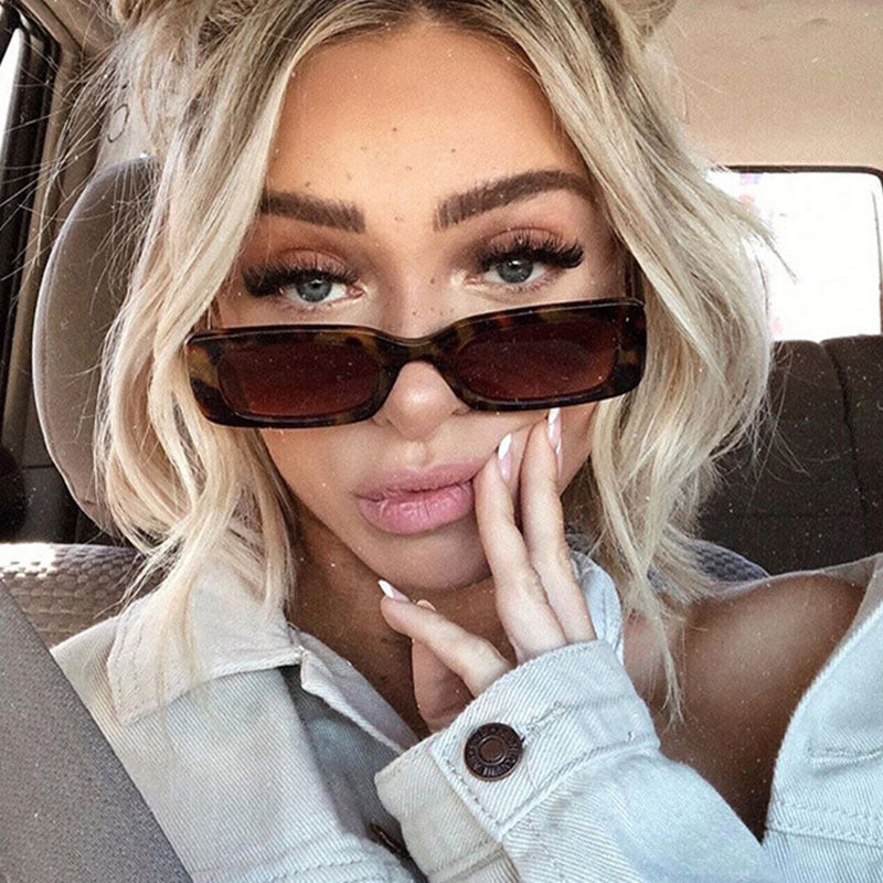 Sweet Cool Style Small Square Sunglasses, Trendy Streetwear Chic Sunglasses