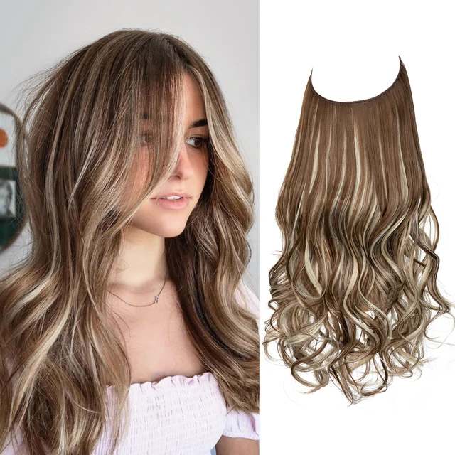 One-piece women's hair extension piece with abundant hair