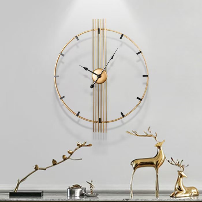 Retro Decorative Wall Clock Iron Art Creative Unique Clock
