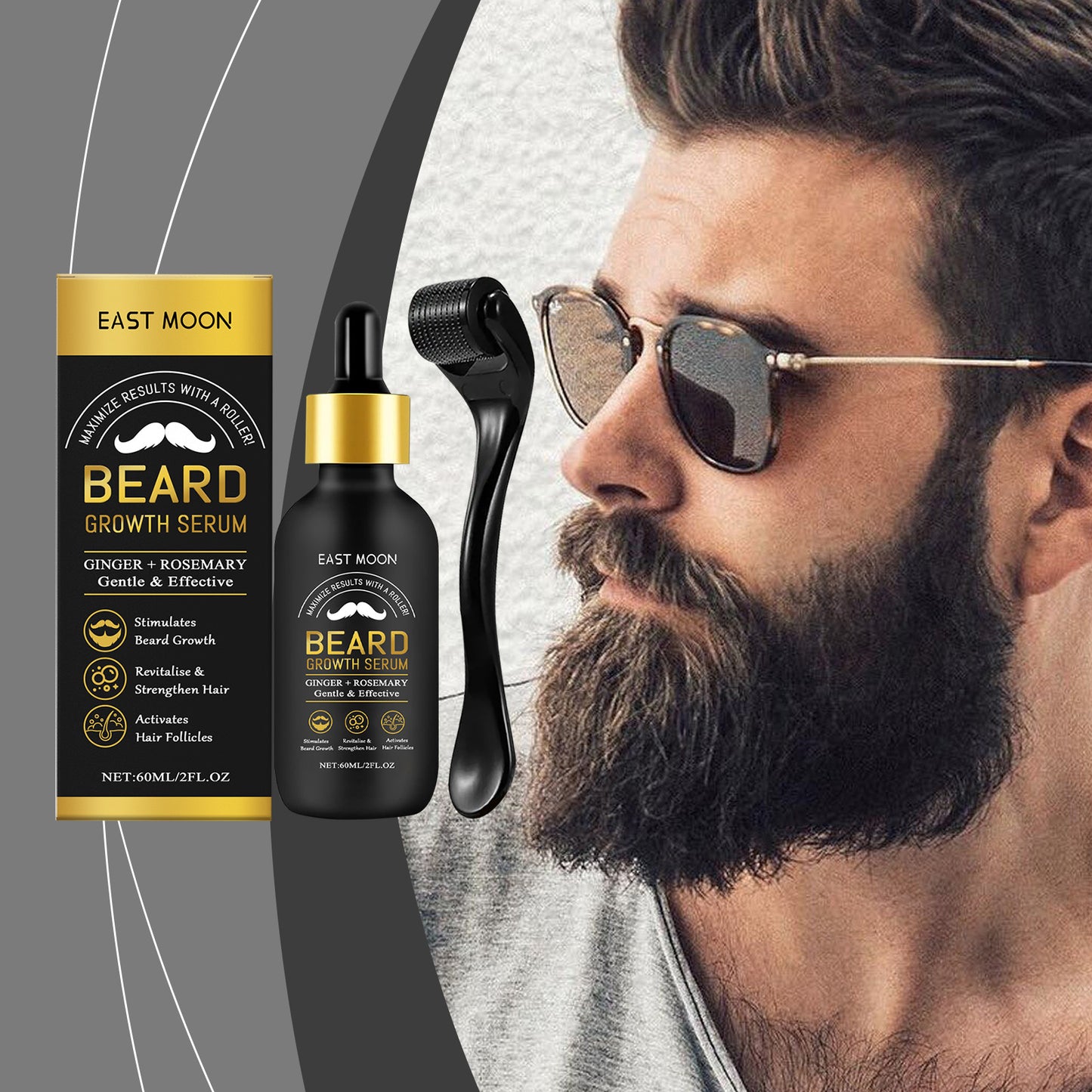 East Moon Men's Beard Care Oil