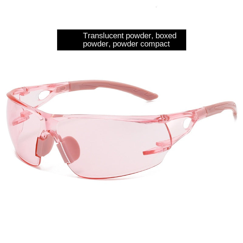 Professional Cycling Protective Glasses Frameless Integrated Safety Goggles Windproof