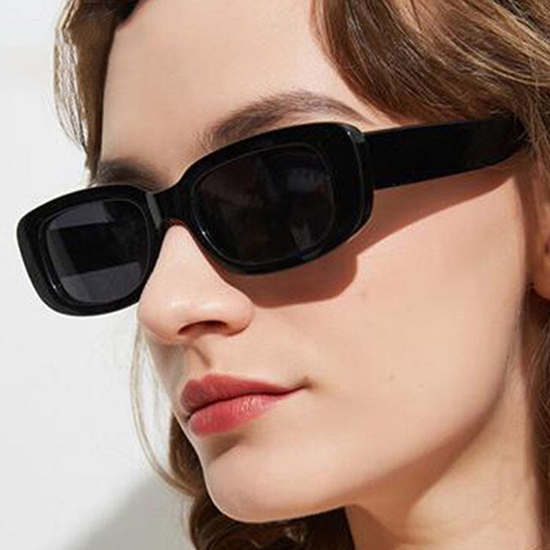 Sweet Cool Style Small Square Sunglasses, Trendy Streetwear Chic Sunglasses