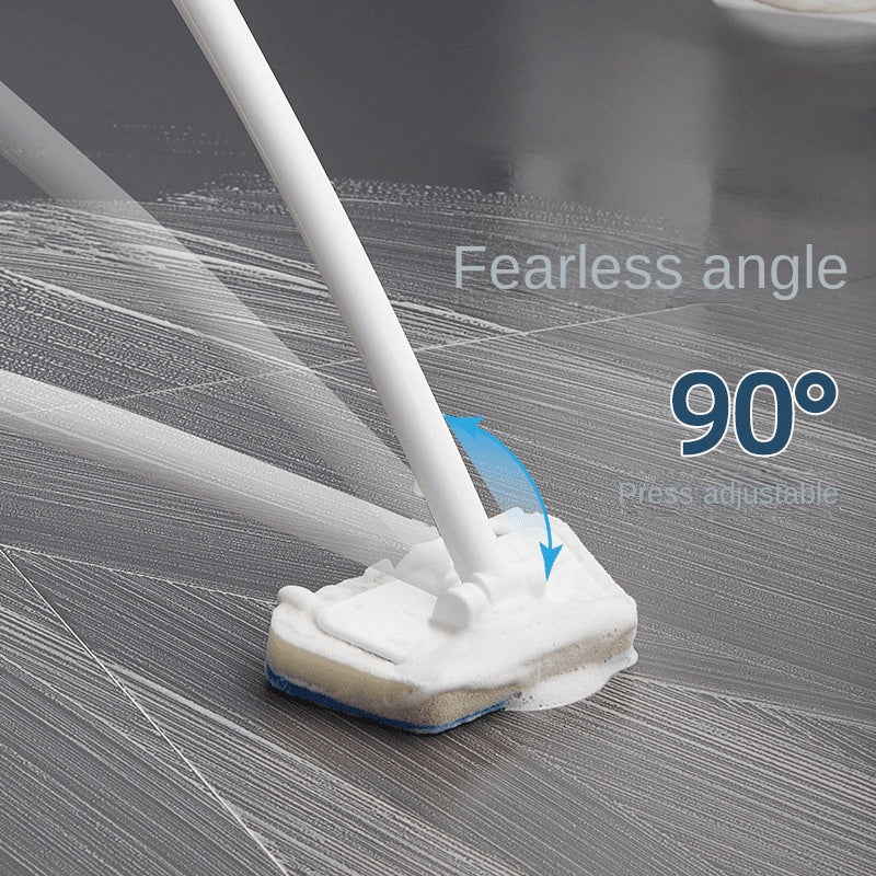 Detachable long-handle sponge cleaning scrub brush