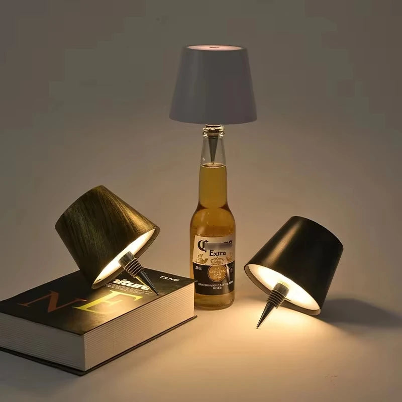 Wine Bottle LED Wireless Table Lamp