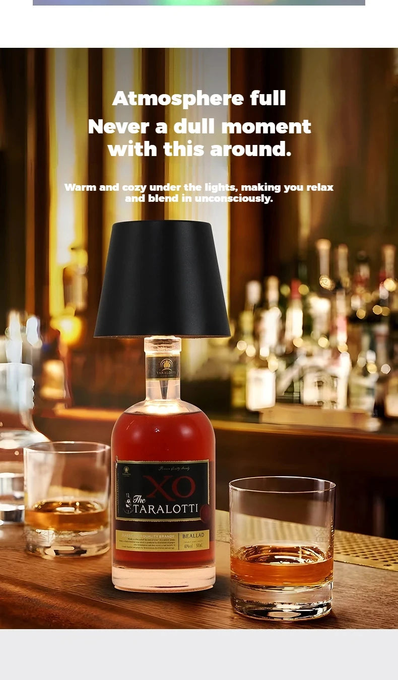 Wine Bottle LED Wireless Table Lamp